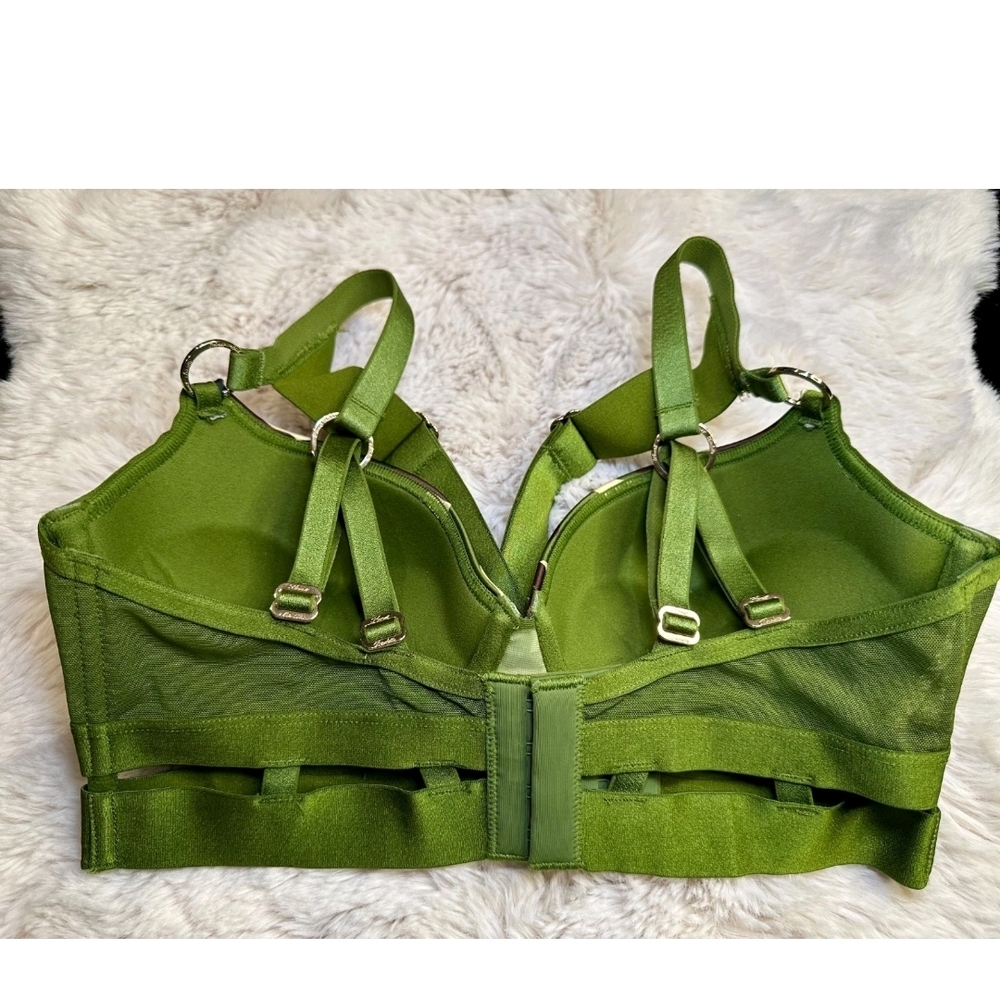 Honey Birdette Green Camo Lingerie 34DD/E Set Note I Have Many Diferents Sizes. - Picture 6 of 11